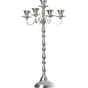 Candelero de Metal plateado moderno de Venta caliente, candelabro de decoración de iluminación de nuevo diseño para Hotel y restaurantes - Product Image 4