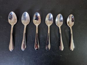 Direct Price SpoonsSet of 6 Stainless Steel Cutlery Set Indian Manufacturer <b>Mirrored</b> Stainless Steel Luxury Dining Decor - Product Image 4