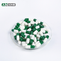 Capsules végétariennes vides HPMC vertes et blanches, naturelles, végétaliennes, tailles 00, 0, 1, certifiées Halal et GMP, en pullulan – Vente chaude