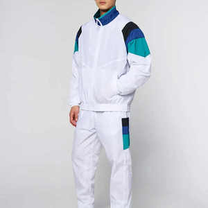 Traje cortavientos deportivo de dos piezas para hombre de la mejor calidad, traje cortavientos de nailon y poliéster de verano - Product Image 1
