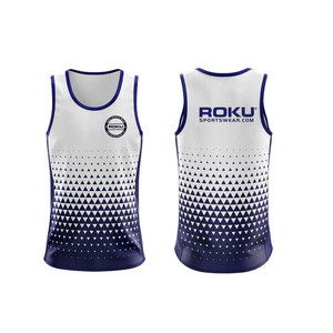 2025 superventas hombres Casual ligero poliéster Spandex camiseta sin mangas transpirable adultos entrenamiento impreso Decoración - Product Image 1