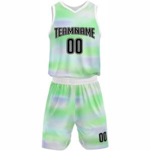 Uniforme de baloncesto para hombre, camisetas y pantalones cortos de baloncesto hechos a medida, ropa deportiva de fútbol, 100% poliéster, adultos, estampado, 120 gramos - Product Image 3