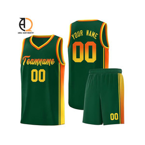 Maillot de basket-ball à sublimation personnalisée ensemble de shorts maille respirante à séchage rapide hommes uniforme de l'équipe de jeunes 100% vêtements de basket-ball en polyester - Product Image 6