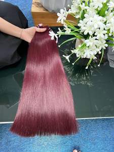 ผมเวียดนามแท้ 99J สีธรรมชาติ ลอนธรรมชาติ 100% เส้นผมเรียงตัวกัน ความยาว 6-32 นิ้ว คุณภาพ 10A สำหรับต่อผม ขายส่ง - Product Image 4