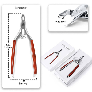 Vente en gros de pinces à ongles en acier inoxydable 100% personnalisées de haute qualité faites à la main avec lame tranchante pour les doigts et les orteils - Product Image 6
