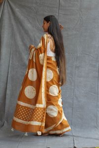 ผ้าส่าหรีผ้าไหมสำหรับผู้หญิงผ้าคอตตอนนิ่มพิมพ์ลายดิจิตอลผ้าอินเดียแบบดั้งเดิมสวมใส่เป็นทางการ - Product Image 5