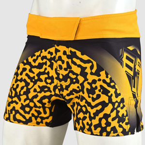 Custom MMA Fight Shorts Sublimation Printed-Pantalones cortos de compresión para hombres para entrenamiento y competición - Product Image 1