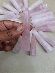 Natural Rose Quartz Obelisk Polished <b>Crystal</b> Tower Healing Stone Mineral Specimen Home Office Decor Display Gift - Product Image 2