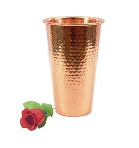 Best Selling Solid <b>Copper</b> Hammered Glass New Arrival <b>Kitchen</b> <b>Accessories</b> Wholesale India Multi-Purpose Metal Home Use Drinking - Product Image 1