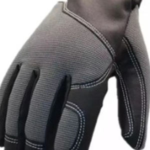 Nouvel arrivage de gants de mécanicien en cuir synthétique de haute qualité sangle de poignet réglable antidérapante extensible utilisation en plein air sécurité protection - Product Image 5