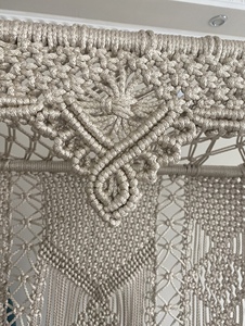 Hamaca colgante de cordón de algodón de macramé, columpio doble, estilo bohemio, tejido a mano, colgante para exteriores, interior, silla columpio doble para adultos - Product Image 4