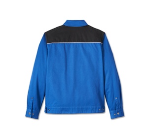 Chaqueta de Trabajo Reflectante de Lona al por Mayor, Chaqueta de Trabajo Impermeable de Talla Grande con Cuello Camisero Personalizada para Hombre - Product Image 2