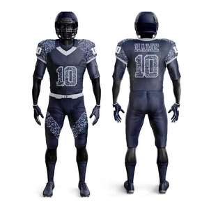 Uniforme de fútbol americano de alta calidad y bajo precio, hecho de poliéster 100%, uniforme de fútbol americano - Product Image 3