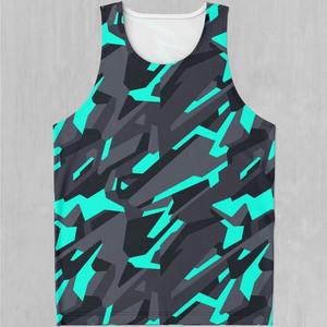 เสื้อแขนกุดเข้ารูปแขนกุดสำหรับผู้ชายเสื้อแขนกุดพิมพ์ซับลิเมชันชุดออกกำลังกายฟิตเนส - Product Image 6