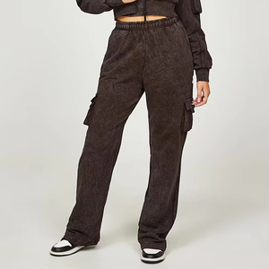 Ensemble de survêtement décontracté pour femmes enceintes, coupe régulière, motif uni, 100% coton, écologique, vente en gros - Product Image 5