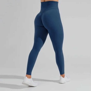 Nouveau Style personnalisé taille haute Leggings de gymnastique Sport Fitness Leggings dos V forme bout à bout femmes collants Yoga Leggings - Product Image 3