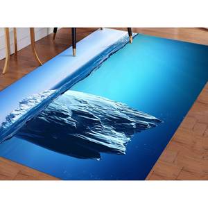 Alfombra Estampada - Alfombra Berg, Alfombras con Diseño de Paisaje Berg, Alfombra con Diseño Marino, Alfombra Suave No Tejida - Product Image 3