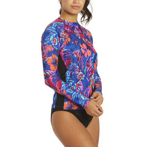 Prix de gros, rash guard pour femmes de couleur unie, séchage rapide, best-seller, rash guard sublimé, faible MOQ, rash guard pour femmes - Product Image 5