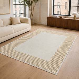 Netline Home Northern Stripes Warm White Geometric Washable <b>Rug</b> - Product Image 2