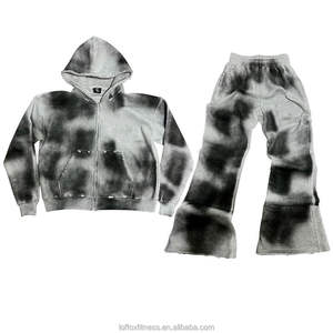 Sudadera con capucha personalizada de corte holgado y extragrande, estilo vintage, con lavado ácido y efecto desgastado, con cordón ajustable y bajo sin rematar, para streetwear de invierno. - Product Image 6