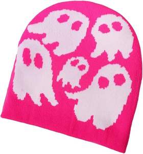 100% Laine Couleur Personnalisée Noir Béret Casquettes Bonnets Genre - Product Image 2