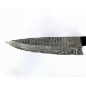 Cuchillo de Chef profesional duradero de alta calidad, hoja de acero de Damasco, mango de madera, Apto para lavavajillas, opciones personalizables, exportador - Product Image 4