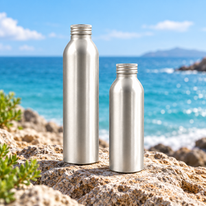 Envases de Aluminio Reciclables para Bebidas con Impresión Personalizada y Tapas de Rosca - Product Image 1