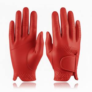 Gants de golf pour main gauche et droite, doux, entièrement bleu clair, cuir véritable indonésien, antidérapants, légers - Product Image 2