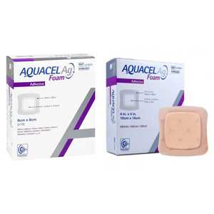 แผ่นปิดแผลแบบโฟมสีเงิน ขนาด 8x8 ซม. และ 10x10 ซม. แบบดูดซับและปกป้อง - Product Image 1