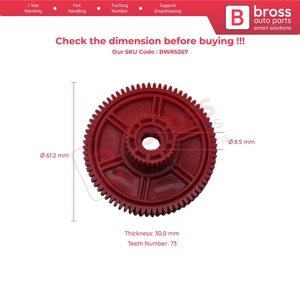 Moteur de lève-vitre BWR5267, engrenage interne pour Focus MK4 - Product Image 5