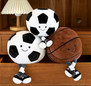 Pelota de fútbol de peluche suave, suave y acogedor para abrazar - Product Image 3