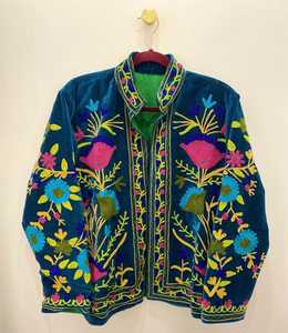 เสื้อแจ็คเก็ตกำมะหยี่ปักลายซูซานี งานแฮนด์เมด ดีไซน์ใหม่ คุณภาพดีเยี่ยม สไตล์โบฮีเมียน  สำหรับผู้หญิง เนื้อผ้านุ่ม ทนทาน - Product Image 3