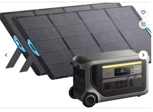 Station d'alimentation portable SOLIX F3000 avec 2 panneaux solaires de 400 W, 3072 Wh, 6000 W de puissance de charge, générateurs solaires, pour les pannes de courant, le camping, les camping-cars - Product Image 2