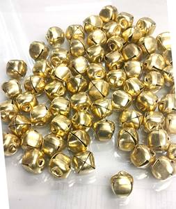 Campanas de Hierro Redondas Pulidas Chapadas en Oro de 15 mm, Decoración China, Escultura Moderna, Navidad, Navidad - Product Image 3