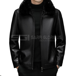 2025 nueva llegada de moda de alta calidad para hombres usa el mejor diseño de alta calidad para hombres invierno diseño personalizado chaqueta de cuero Pu para hombres - Product Image 1