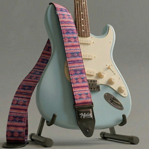 Correa de guitarra Midex GSR-20 con diseño especial tejido y estampado, longitud ajustable de 90-145 cm, hecha en Turquía - Product Image 2