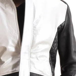 Vestes pour hommes, couleur noir et blanc, cuir véritable, veste en cuir de motard, veste de moto pour hommes en 2026 - Product Image 6