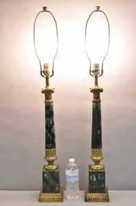 Lampe de table en malachite imperméable pour décoration intérieure en pierre de marbre écologique - Product Image 3