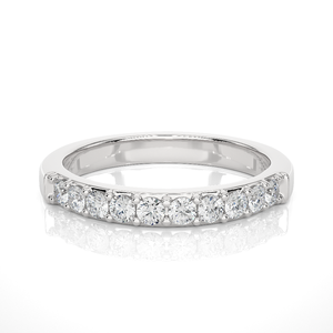 Bague de fiançailles en diamant naturel, cadeau du Nouvel An, certification IGI INGEMCO, or blanc 14 carats, taille brillant, collection pour femmes, vente en gros - Product Image 1