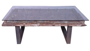 Mesa de centro de puerta de hueso de estilo moderno con tapa de vidrio de altura ajustable y características de almacenamiento decorativas muebles para el hogar - Product Image 2