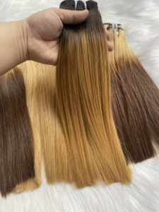 Blonde Couleur Vietnam Extensions de Cheveux Humains En Vrac Bundles Remy Tissage Wefted Brut Invisible 1B Vague Top Vendeurs 6 "-18" 100g - Product Image 5