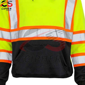 Offre Spéciale haute visibilité hommes vêtements de travail hautement réfléchissants sweats à capuche trafic personnalisé meilleure vente pas cher prix haute visibilité vêtements de travail sweats à capuche - Product Image 4