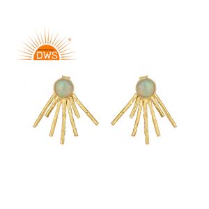 Boucles d'oreilles en argent sterling avec opale éthiopienne naturelle, fabrication de bijoux - Product Image 1