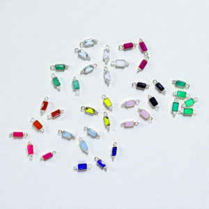 Chalcedonia Rosa Rectangular de Alta Calidad, Dije de Piedra Preciosa, Plata de Ley para Joyería Minimalista, Venta al por Mayor de Fábrica - Product Image 3