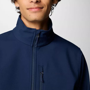 Chaqueta Softshell Ajustable para Hombre, Transpirable, Impermeable, Cortavientos, con Cuello Alto, Cremallera, Informal, de Nailon - Product Image 6