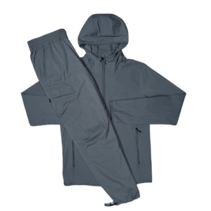 ชุดเซ็ตแจ็คเก็ตวินด์เบรกเกอร์และกางเกงจ็อกเกอร์ผู้ชายแบบสั่งทำพิเศษ ชุดวอร์มซิปสองชิ้น ผ้าโพลีเอสเตอร์ ไนลอน ชุดวอร์มวินด์เบรกเกอร์ 2026 - Product Image 1