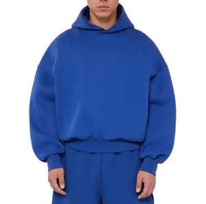 Sweat à Capuche Surdimensionné pour Homme avec Broderie Imprimée Bouffante Veste à Capuche Polaire Grande Taille Saison Automne Hiver - Product Image 1