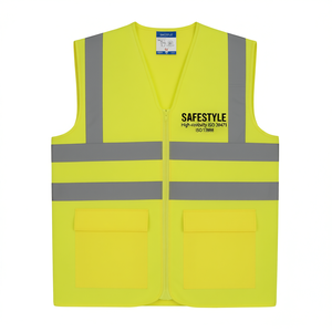 Chaleco de Seguridad de Alta Visibilidad SAFESTYLE ISO 20471 ISO 13688 Amarillo ALBIN Talla M - Product Image 2