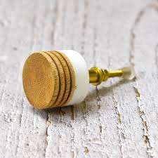 Boutons en marbre pour tiroirs de commode en bois, quincaillerie artisanale, parfaits pour les intérieurs sophistiqués - Product Image 3