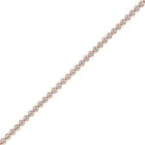 Bracelet tennis exquis avec sertissage clos, bijoux de mode - Product Image 3